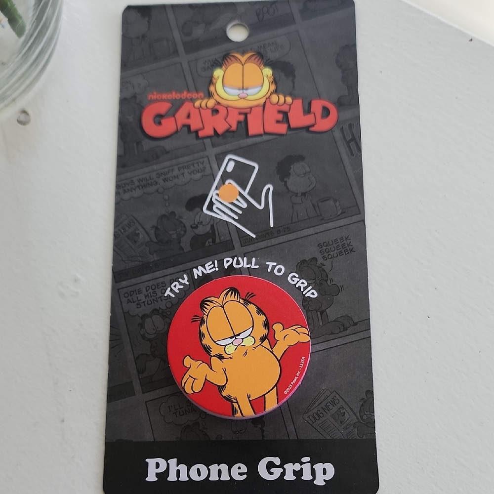 Nickelodeon Garfield Red and Orange Phone Grip